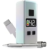 Mini Rechargeable Soldering Iron Pen, with Built-In USB C Battery Cable, Adjustable Voltage 1.5v-4.2v, LED Display, Removable Thread Burner Tip (Pearlescent)
