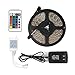 ANNT LED Flexible Strip Lights 16.4ft 300leds 5m Waterproof Adhesive Light Strips RGB Color Changing Smd3528 ribbon Kit with 44key Remote with Power Supply