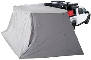 Overland Vehicle Systems HD Nomadic 270 Drivers Side Awning Wall 3 | Dark Grey | Awning Sold Separately | 18119909