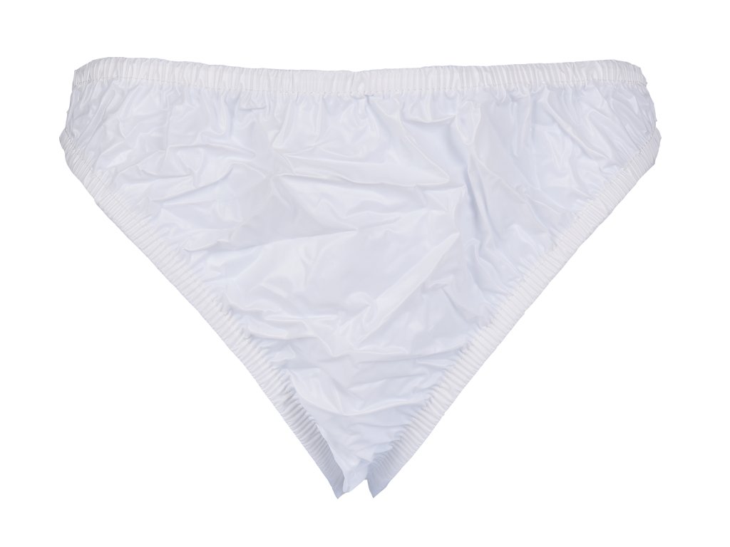 Haian Plastic Bikini Panties PVC Underwear 3 Pack (XLarge, White