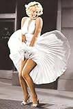 Laminated Marilyn Monroe - Seven Year Itch, White Dress, Color Poster 24 x 36in