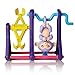 Set of 3 Finger Monkey Playset Baby Monkey Swing Set + Monkey Seesaw + Purple Jungle Gym Climbing Stand by Arute
