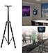 GPCT [Universal] Speaker [Corrosion Resistant] Adjustable Tripod Stand. [Heavy Duty] Holds Up To 60KG/132LBS. Easy Storage [Non Slip] 4 Different Heights DJ PA Speaker Stand. [BLACK]