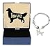 Golden Retriever Bracelet Gift Love Dog Breed Silhouette Charm Bracelet Silver-Tone Bracelet Gift for Golden Retriever Owner Jewelry Box Idea for A Rescue Dog Mom