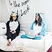 Emolly Fashion Adult Onesies Kigurumi Cosplay Costume: Unicorn Hood Animal Onesie furries Pajamas For Men & Women (Small, Blue)