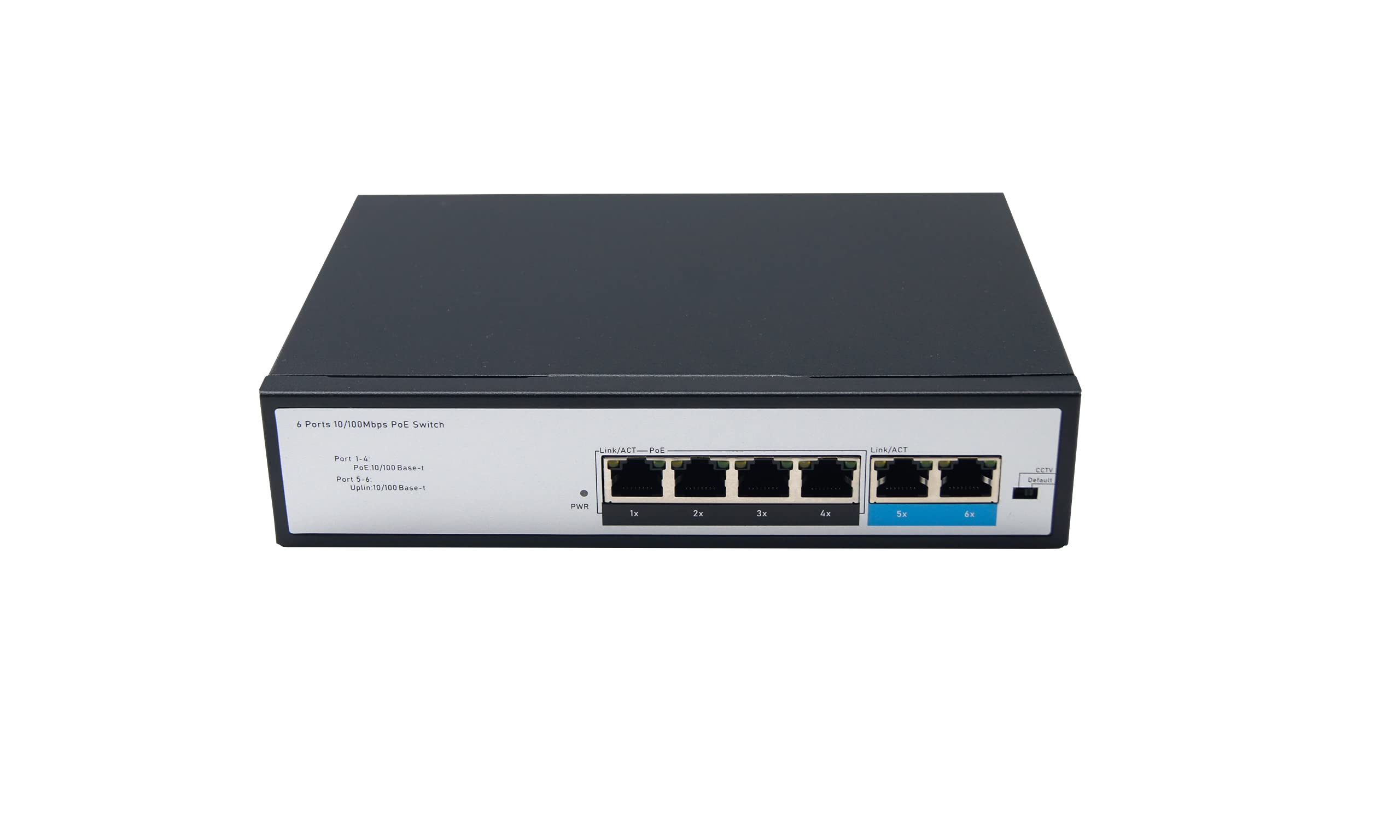BW 4-ports 10/100Mbps PoE Switch with 2X100Mbps Uplink, Designed for Wifi AP and IP Security camera.VoIP etc