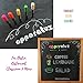 Liquid Chalk Markers Neon Color Bistro Set Includes 5 Reversible Tip Erasable Pens, 8 Chalkboard Labels and 1 Eraser Cloth. Dry Erase Markers for Glass, Blackboard, Kids Art & Car