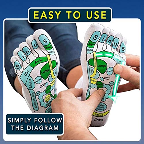 Acupressure Reflexology Socks Foot Massage Reflection Area Schematic Socks Physiotherapy Massage Relieve Reflexology… - Image 6