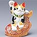 Kutani Japanese Maneki Neko Right Hand Lucky Cat Ceramic