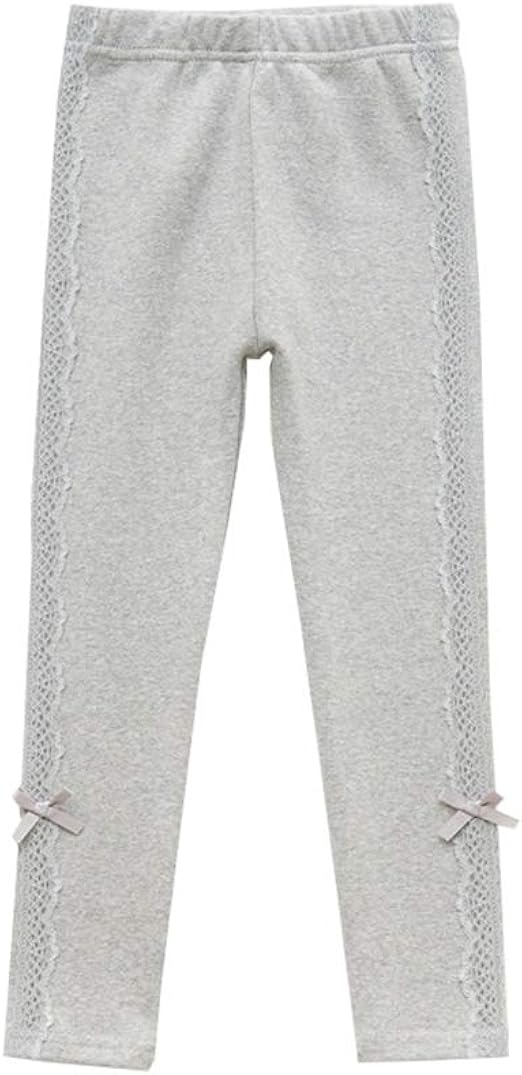 Amazon Ainial ロングパンツ 子供 女の子 春秋 コットン レース リボン 可愛い レギンス キッズ ガールズ スパッツ 柔らかい 快適 ストレッチパンツ 長ズボン 通園 通学 100 140 レギンス 通販