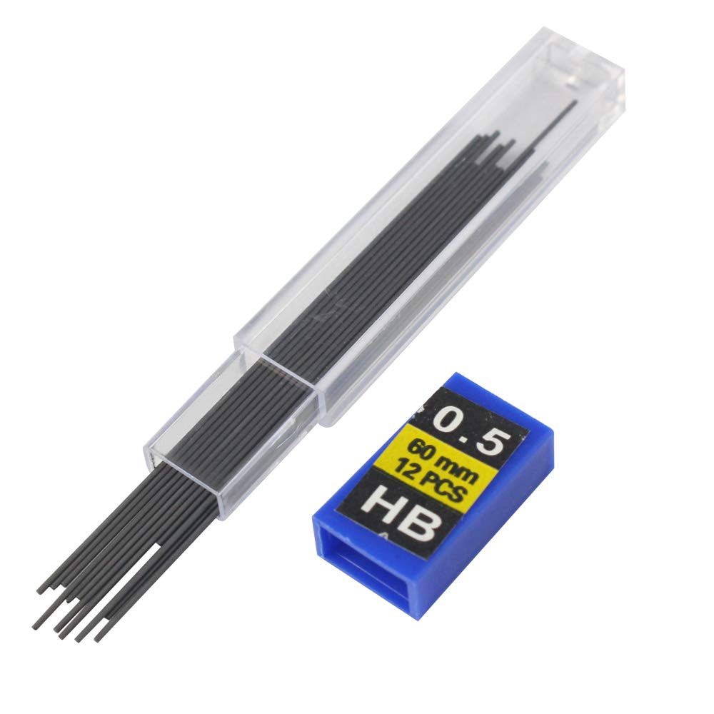 540 pcs HB Black Lead Refills,cnomg Mechanical Pencil Refills for Painting, Marking, Sketching Writing 45 Tubes (0.5mm)