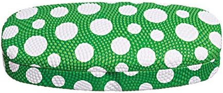 Hard Eyeglass Case, Glasses Holder For Medium To Large Frames- Textured Polka Dot