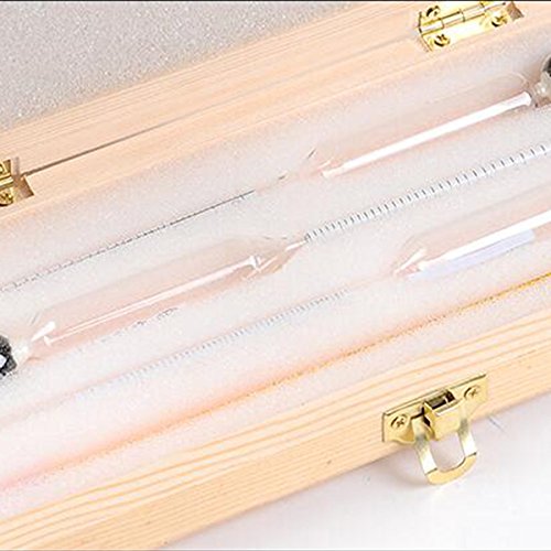 Xigeapg Alcohol Meter Alcoholmeter Alcohol Detector Alcohol Measuring Tool Alcohol Tester Wine Hydrometer bar Set with Thermometer