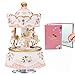 LOVE FOR YOU Gift Wrapped Music Box Carousel Horse Unicorn Musical Merry-Go-Round for Girls Women Kids Sister Niece Daughter Mom Granddaughter Grandma Birthday Mothers Day Present