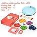 GAMENOTE Addition & Subtraction Wooden Magnetic Fishing Game - 110 Math Facts Within 20 for Kindergarden 1st 2nd 3rd Grade Kids (Include 2 Poles & 2 Dice & Activity Guide)