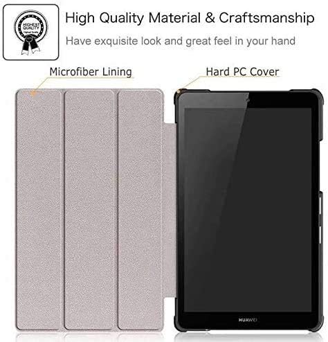 GYY Accesorios De Pestaas para Huawei MediApad M5 Lite 8 0 JDN2 AL00 W09 8 0 Tablet Funda Pelcula De Pantalla Gratuita Funda De Cuero Smart PU Smart PL para Huawei MediApad M5 Lite 8 0