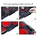 EletecPro Laptop Cooler External Cooling Fans Pad For 12