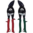 MIDWEST Blackout Series Aviation Snip - Left and Right Cut Offset Tinner Shears, Made in the USA - MWT-6510CO-NP
