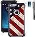 iPhone 6 6s Case, True Color® Patriotic Vintage American Flag Emboss Printed Impact Resistant TPU Protective Anti-slip Grip Snap-On Soft Rugged Cover for iPhone 6 6s + FREE Stylus & Screen Protector