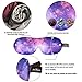 PrettyCare 3D Sleep Mask (New Design - Aurora Purple and Black) Eye Mask for Sleeping - Contoured Face Mask Silk - Blindfold with Ear Plugs,Travel Pouch - Best Night Eyeshade for Men Women Kids