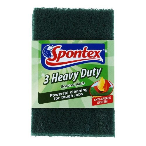 Spontex Heavy Duty Scourer Pads 3 Pack 50g