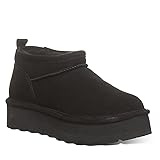 BEARPAW Women's Retro Super Shorty Black Size 13