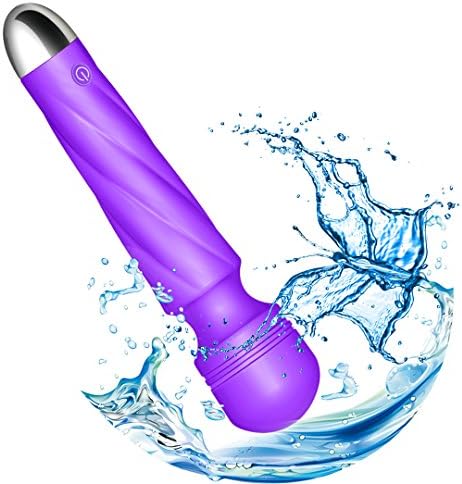 Magic Wand Massager: Rechargeable Handheld - Electric - Powerful Multi Speed Vibration - Wireless - Waterproof - Whisper Quiet - Cordless - Mini-Great Gift for Woman Man (Violet)