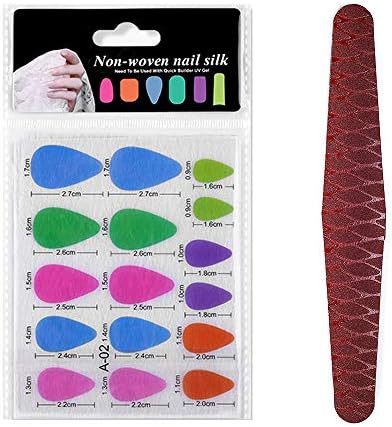 Nail Extension, Fiberglass Nail Extensions with File for Nail Art (A-02)