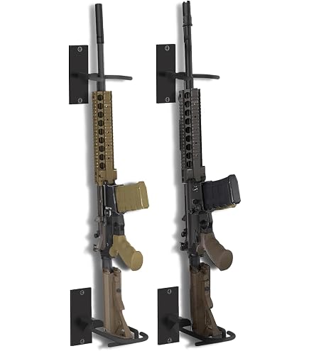 Adjustable Steel Shotgun Rack – Wall Mount, 3/4/6/8/12 Slots, Black