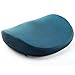 Japanese Seat Cushion – Advanced Comfort Memory Foam, Washable, Non Slip Cushion Orthopedic Design to Relieve Back Sciatica Coccyx, and Tailbone Pain (Blue)