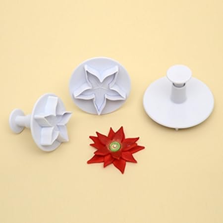 Stella Di Natale Pasta Zucchero.Stampi Ad Espulsione Stella Di Natale 3 Pz Modecor Amazon It Casa E Cucina
