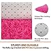 Noahas Ultra Soft Fluffy Bedroom Rugs Kids Room Carpet Modern Shaggy Area Rugs Home Decor 2.6' X 5.3', Hot Pink