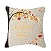 FELENIW Thanksgiving Gifts Fall Maple Leaves Pumpkin Harvest Autumn Throw Pillow Cover Cushion Case Cotton Linen Material Decorative 18