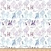 Disney Frozen 2 Frozen Character Silhouette White Fabric by the Yard