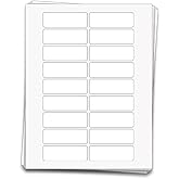 90 Premium Printable Essential Oil Sheet Labels for 5 ml Bottles and Vials, 3 x 1 inches, Weatherproof and Waterproof White Vinyl