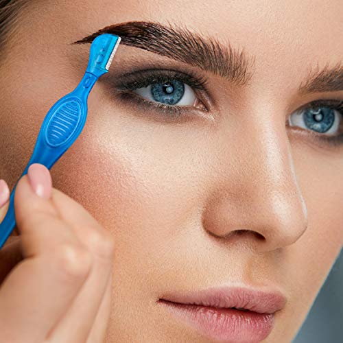 24 Pieces Eyebrow Razor Mini Portable Eyebrow Shaver Multipurpose Face