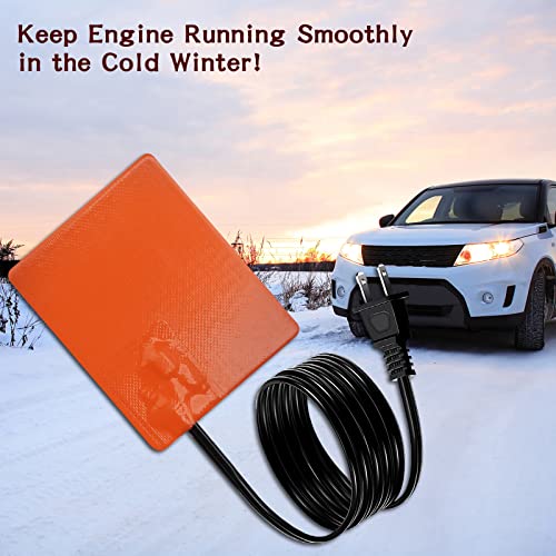 YIBEICO 2Pcs Car Engine Heater Pad, 150W Engine Block Heater, Oil Pan