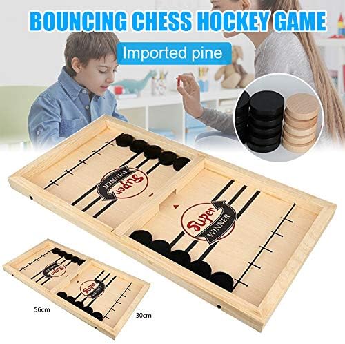 Puck Game Tabletop Board Game， Fast Sling Puck Game Paced Winner Board Games Educational Toys Gifts for Adult Kids