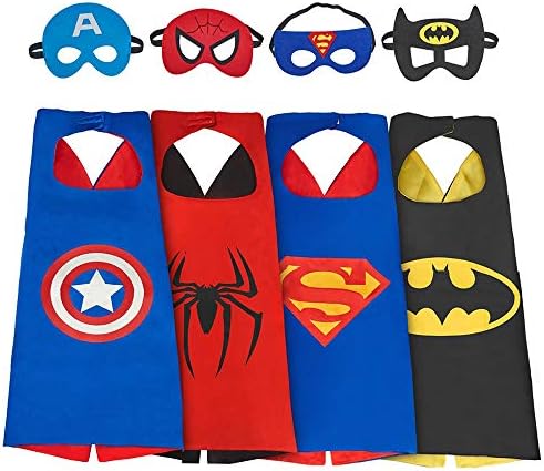 Ouwen Superhero Cape and Mask Dress up Costumes for Kids - Best Gifts