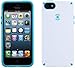Speck Products CandyShell Case for iPhone SE/5/5S  -Retail Packaging- White/Peacock Blue
