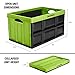 CleverMade CleverCrates 62 Liter Collapsible Storage Bin/Container: Solid Wall Utility Basket/Tote, Kiwi Green
