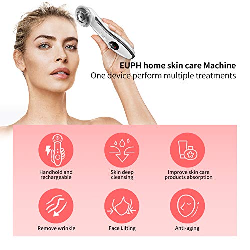 Facial Massager 4 in 1 R-F Face Lifting Machine EMS Rechargeable Skin Care Tools for Anti Aging, Skin Tightening, Wrinkle Remove