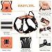 Big Dog Harness No Pull Adjustable Pet Reflective Oxford Soft Vest for Large Dogs Easy Control Harness (L, Orange)