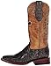 Ferrini Mens Blaze Embroidered Square Toe Casual Boots Mid Calf - Brown