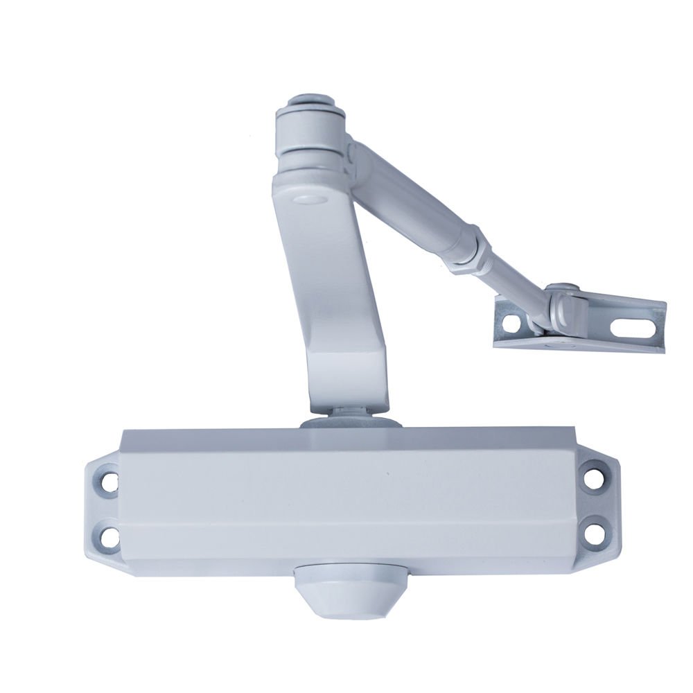 Wolfpack 3018025 – Door Closer with Retainer Force 3. White (Doors 80/100 cm)