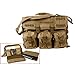 Coyote Tan Military Advanced Tactical Molle Laptop Computer Bag Attache Case (17x12x4.5-6)