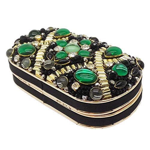 YOUTO Evening Party Clutch Bags Women Evening Bag Oval Women's Clutches Crystal Evening Bag Clutch Purse Bags Special Occasion Evening Handbags Clutch Bag - Thumbnail 3