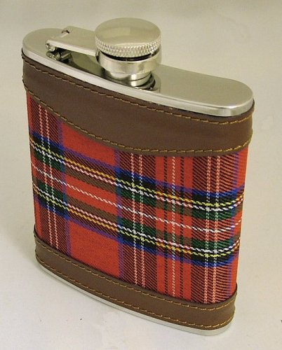 Hip Flask 6oz Tartan