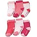 Luvable Friends Unisex Baby Newborn and Baby Socks Set, Pink, 12-24 Months