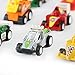 Pull-Back Vehicles Mini Toy Cars 24 Pack Assorted Trucks and Raced Car Toys Set with Dumps Trucks Diggers Bullozers Racing Cars Easter Egg Fillers Party Favor for Kids